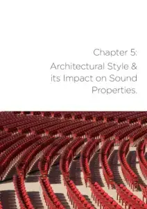 Sound engineering for concert halls - chapter 5 architectural style and its impact on sound properties showing a picture of a large, empty outdoor arena with thousands of seats