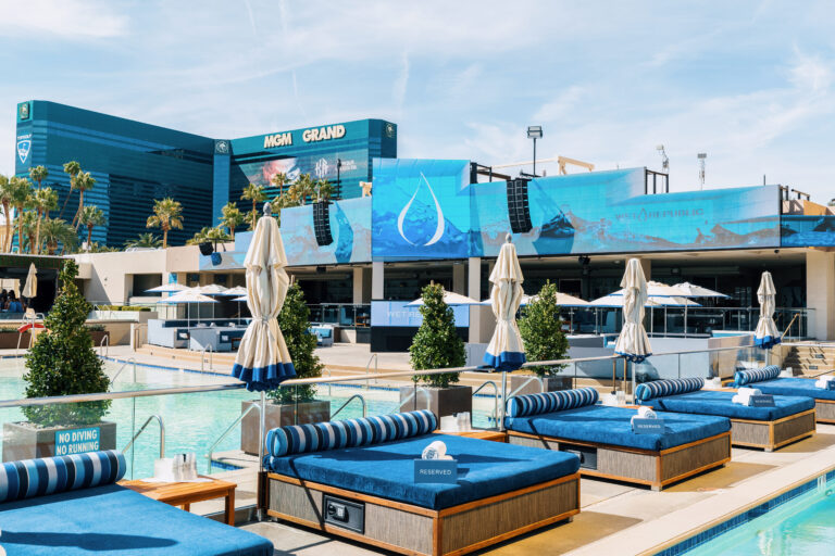 Wet Republic Las Vegas Outdoor AV installation by Audiotek