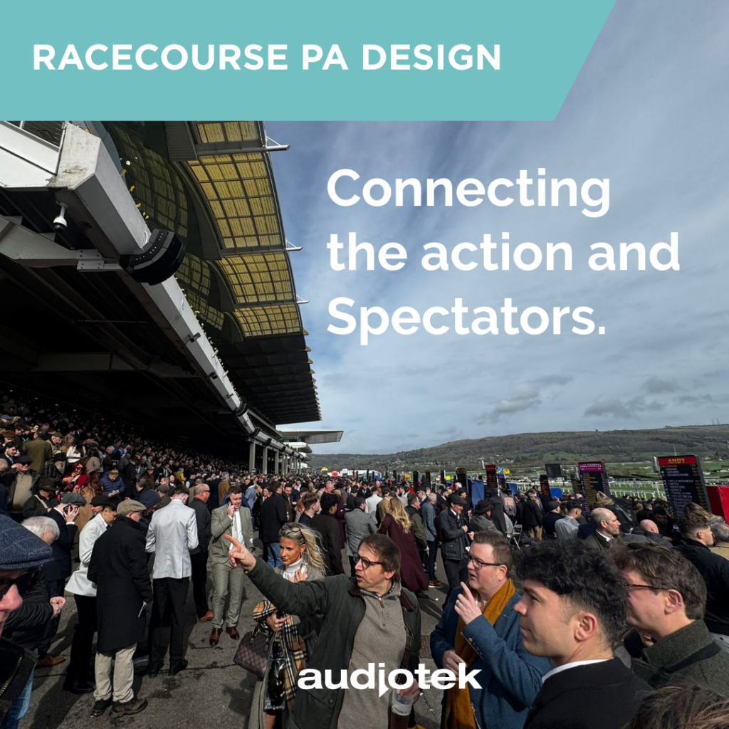 racecourse PA design from Audiotek