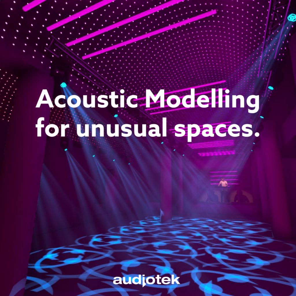 acoustic modelling for non-traditional venues from Audiotek
